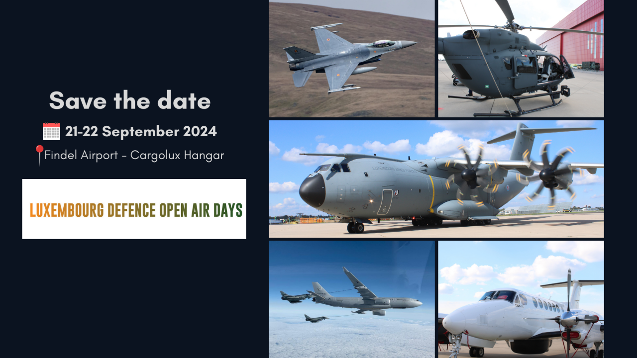 Luxembourg Defence Open Air Days - Save the Date Banner 